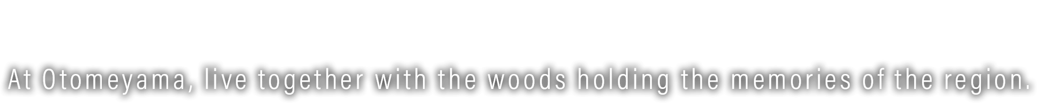 御留山。この地の記憶を宿す森とともに。