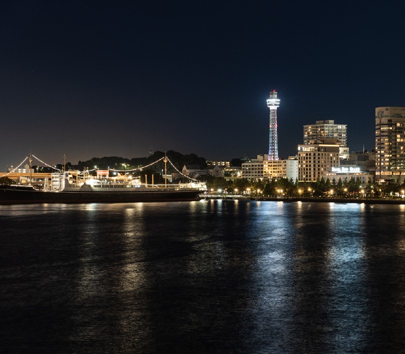 Yokohama cityscape at night